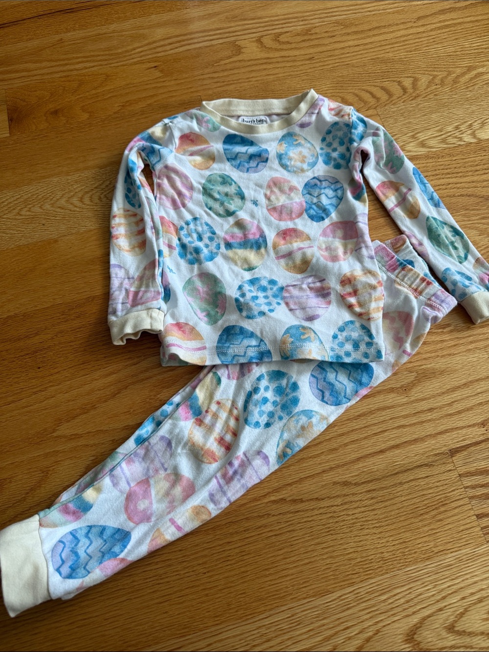 Kids Pastel Circle Print Pajama Set - Multicolor